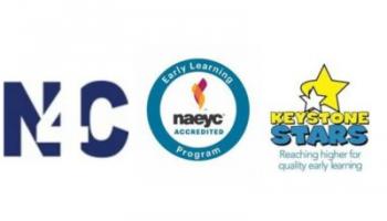Logos for N4C, NAEYC, Keystone Stars