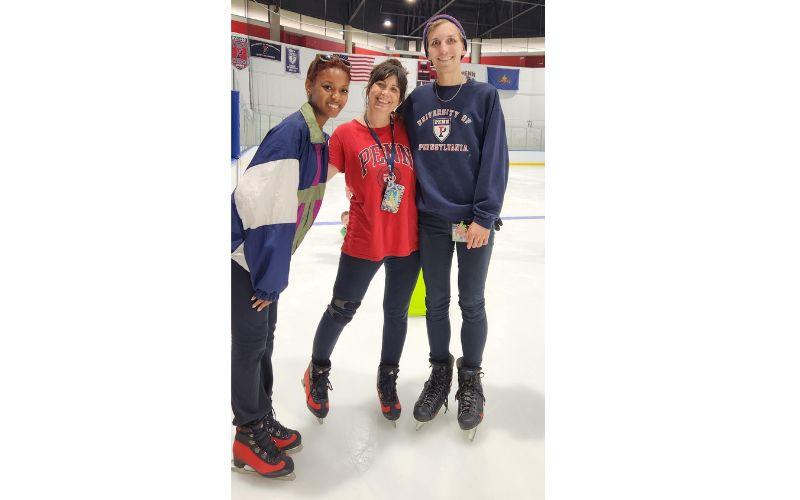 PCC teachers at the Penn Ice Rink
